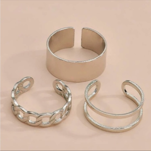 3-piece Silver Ring set - Picture 3 of 3